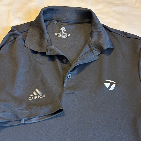 Adidas Men's Dark Gray Polo Shirt - Picture 1 of 4
